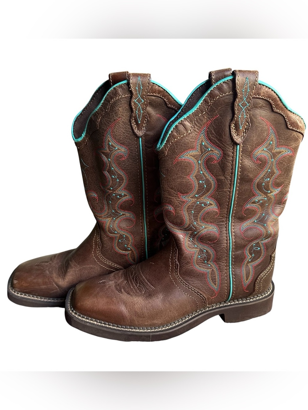Justin Gypsy Raya Tan Square Toe Boots